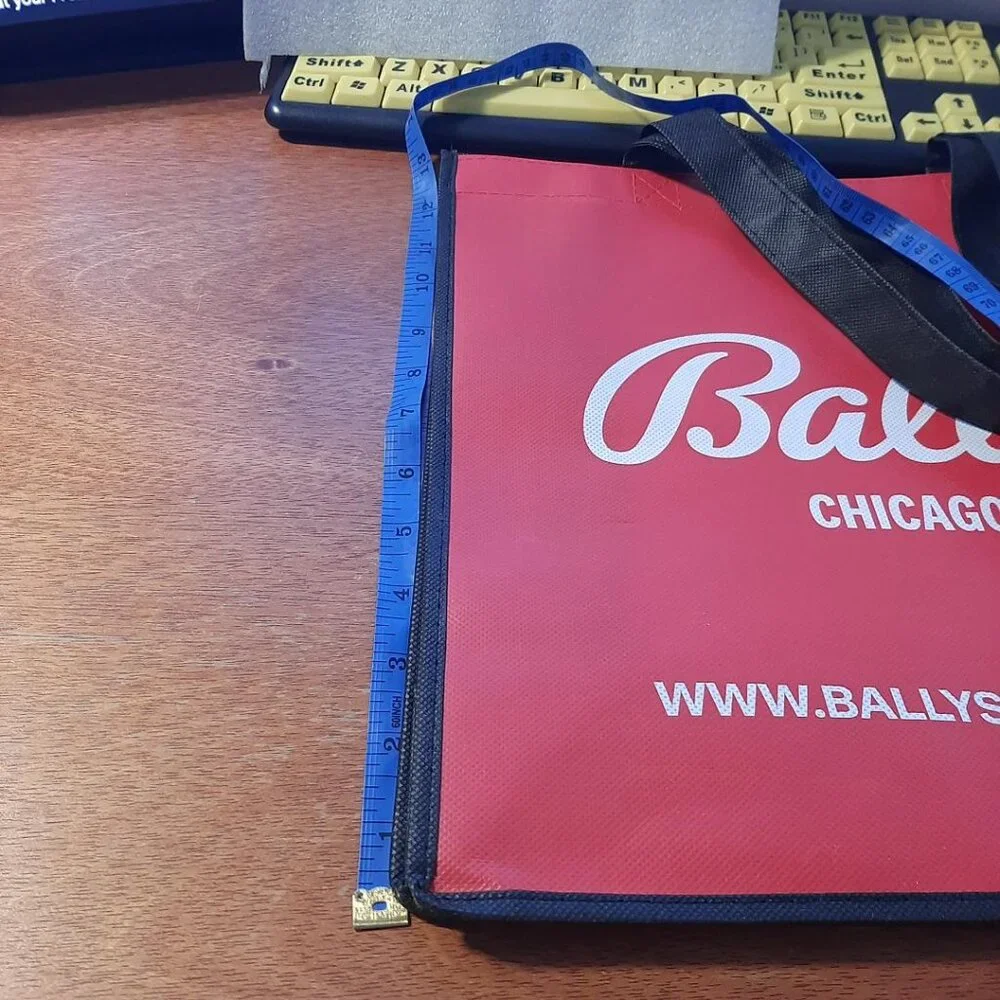 NEW ! Bally's Chicago Casino Shopping Bag Red/White